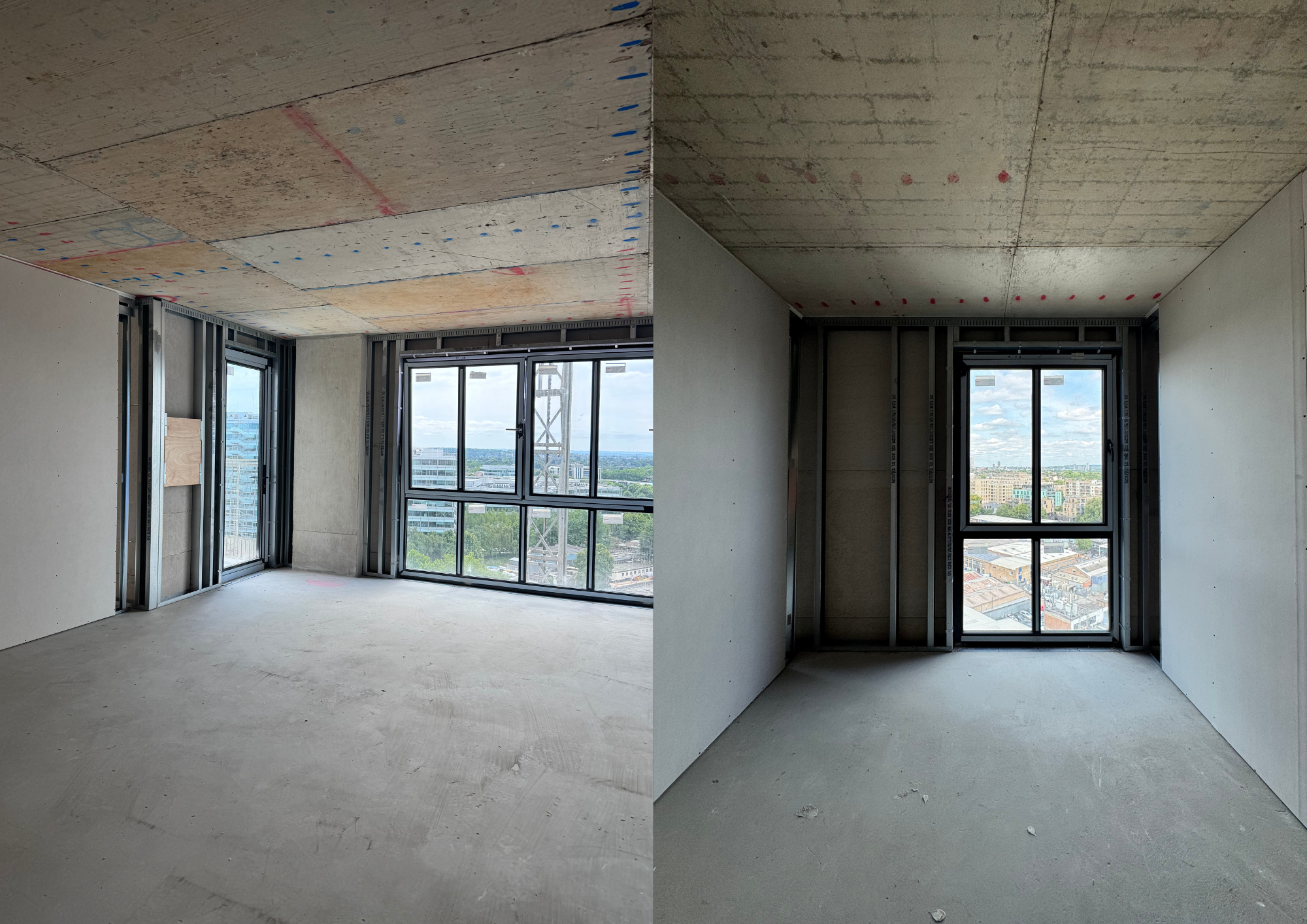 Charcoal Gray Abstract Cute Blank A4 Document Landscape